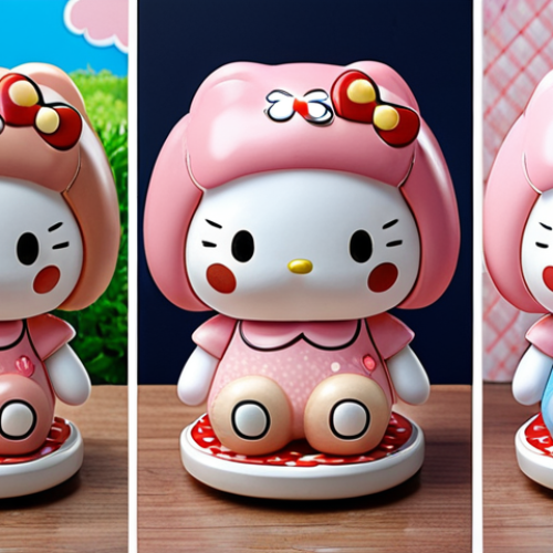 Here are three image prompts for Stable Diffusion, based on the provided text, focusing on different aspects of Sanrio collecting: