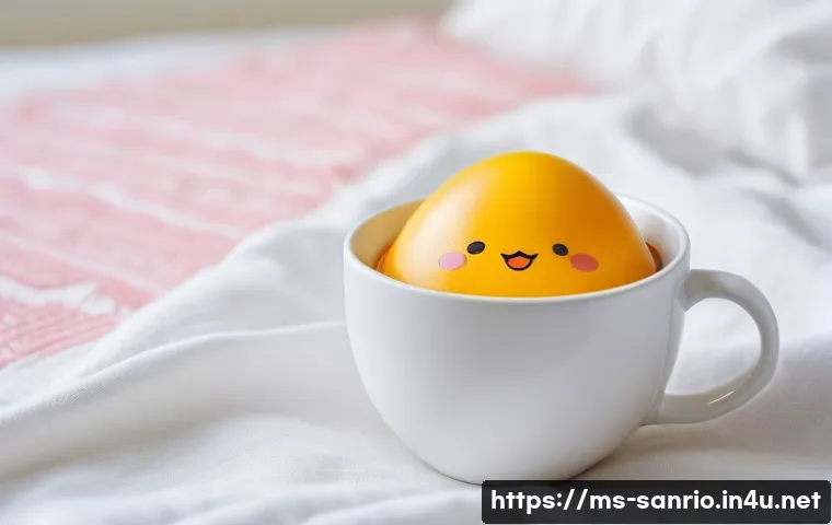 구데타마의 철학적 매력 - A cute, minimalistic Gudetama character depicted as a bright yellow egg yolk with a lazy, tired faci...
