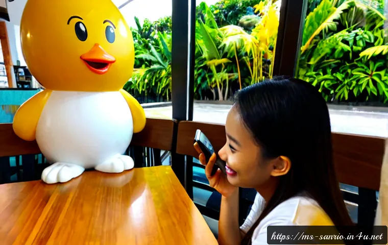 구데타마를 활용한 마케팅 사례 - Photorealistic Malaysian café marketing campaign featuring a large cute lazy egg-yolk mascot sculptu...